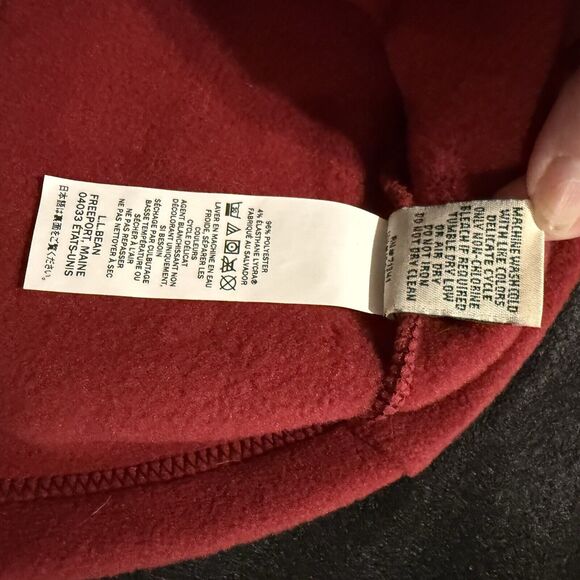 Rare Vintage LL Bean Red Fleece Vest New With Tags Womens Size Medium - Picture 14 of 14